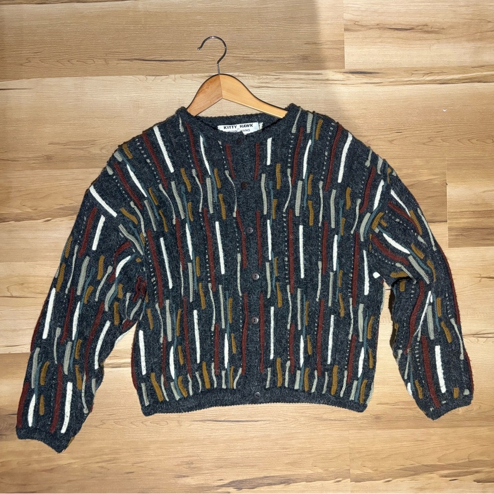 Coogi inspired 3D Patterned Sweater